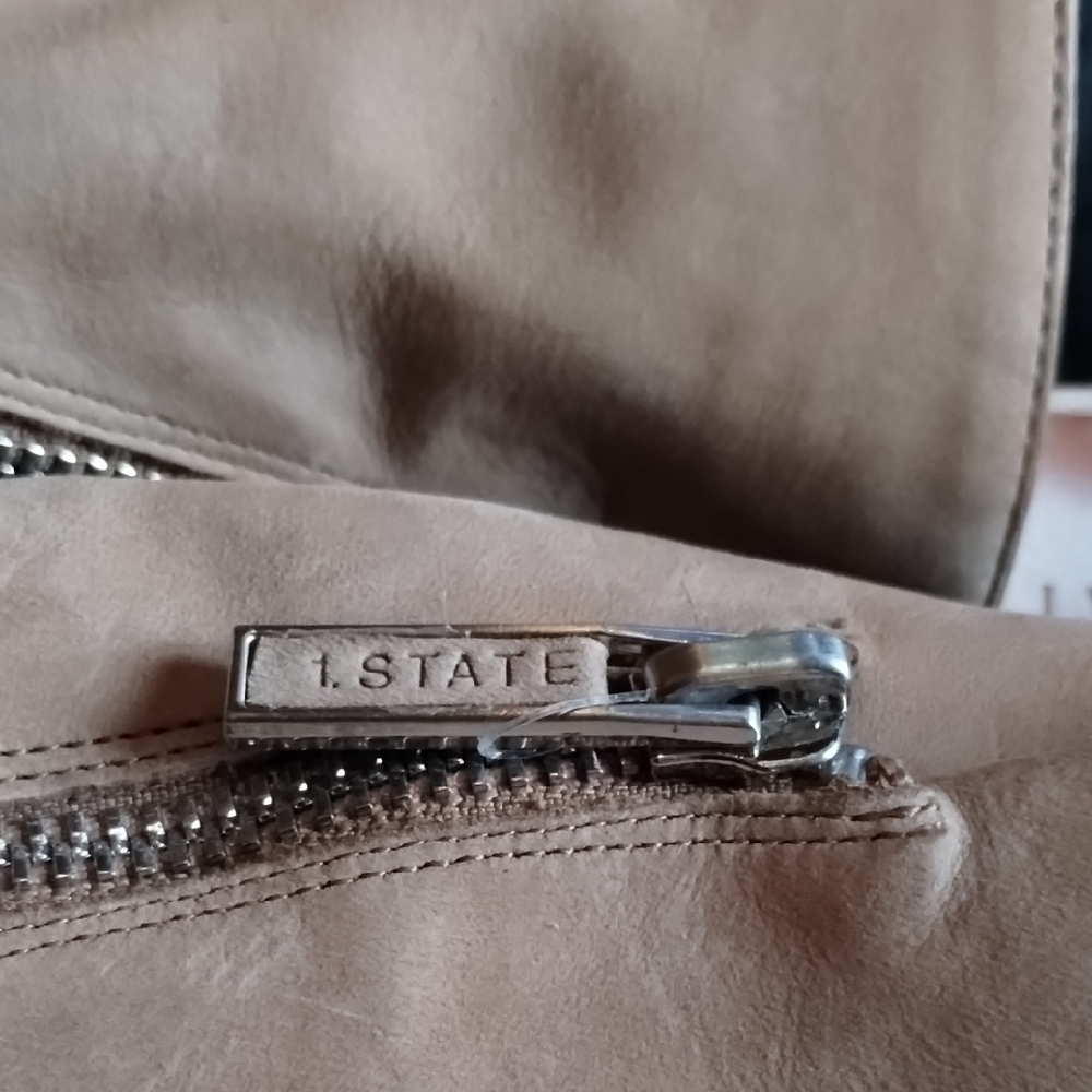 1. State Tan Mules with Zipper Detail - Picture 14 of 15